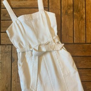 Dynamite white denim dress